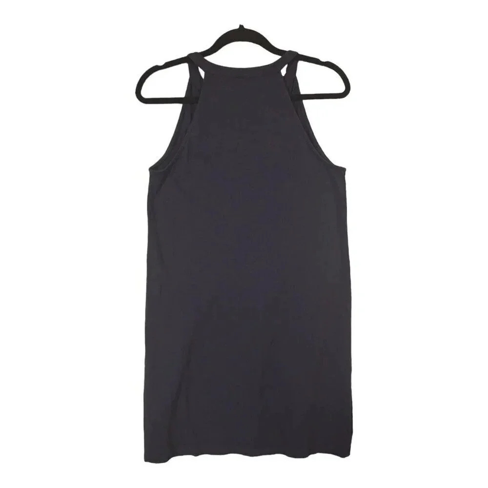 Lilly Pulitzer Mini Dress Women's Small Navy Ruffle Stretchy V-Neck Sleeveless - Picture 2 of 7